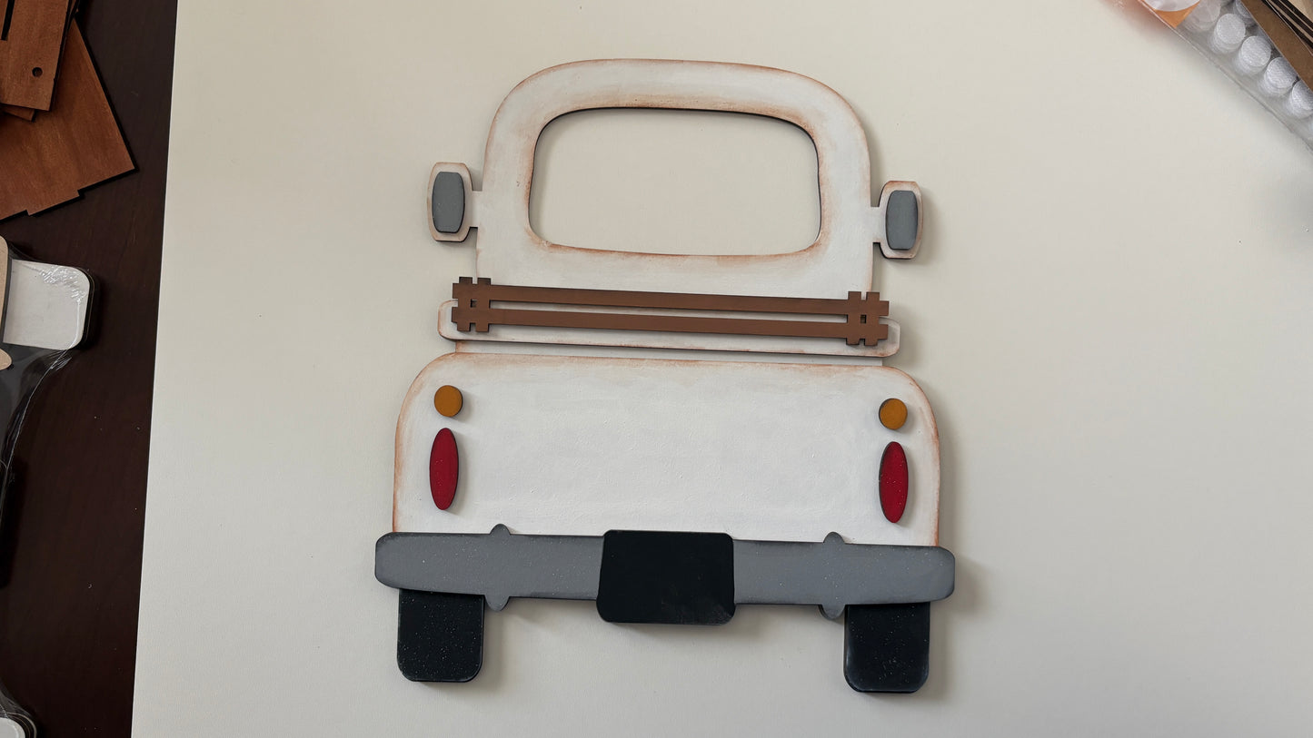 Painted DIY Truck Kit not assembled and glued.