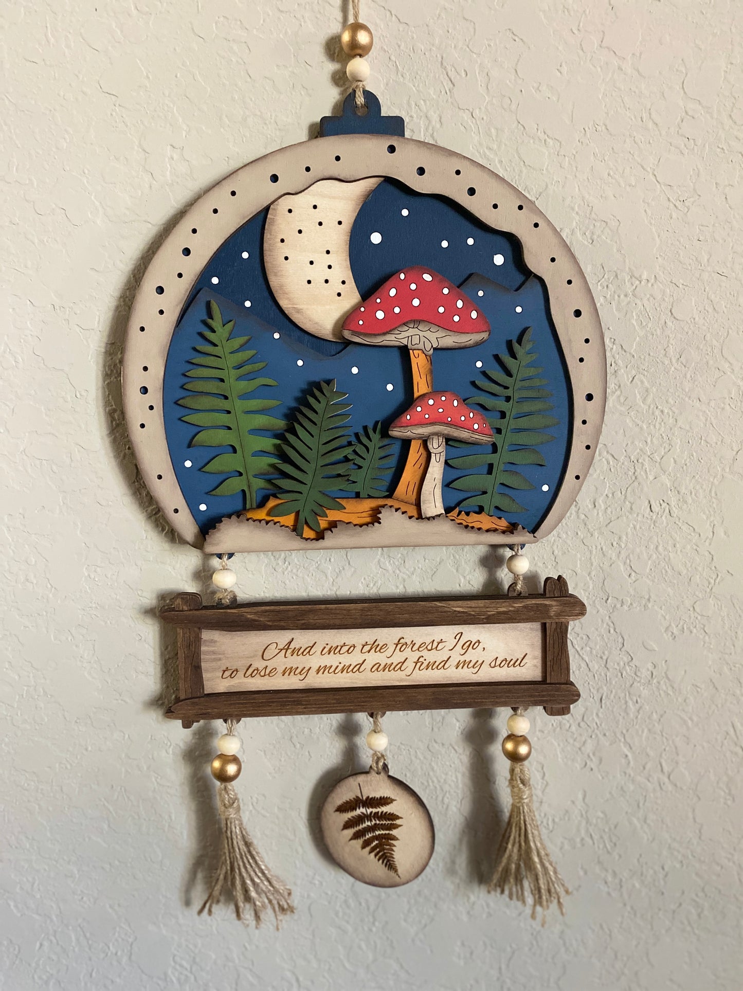 DIY Kit Mushroom Hanging Decoration - 6 Layer