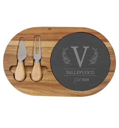 Oval Cheese Set with 2 tools