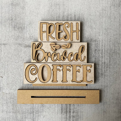 DIY Coffee Bistro Decor Sign