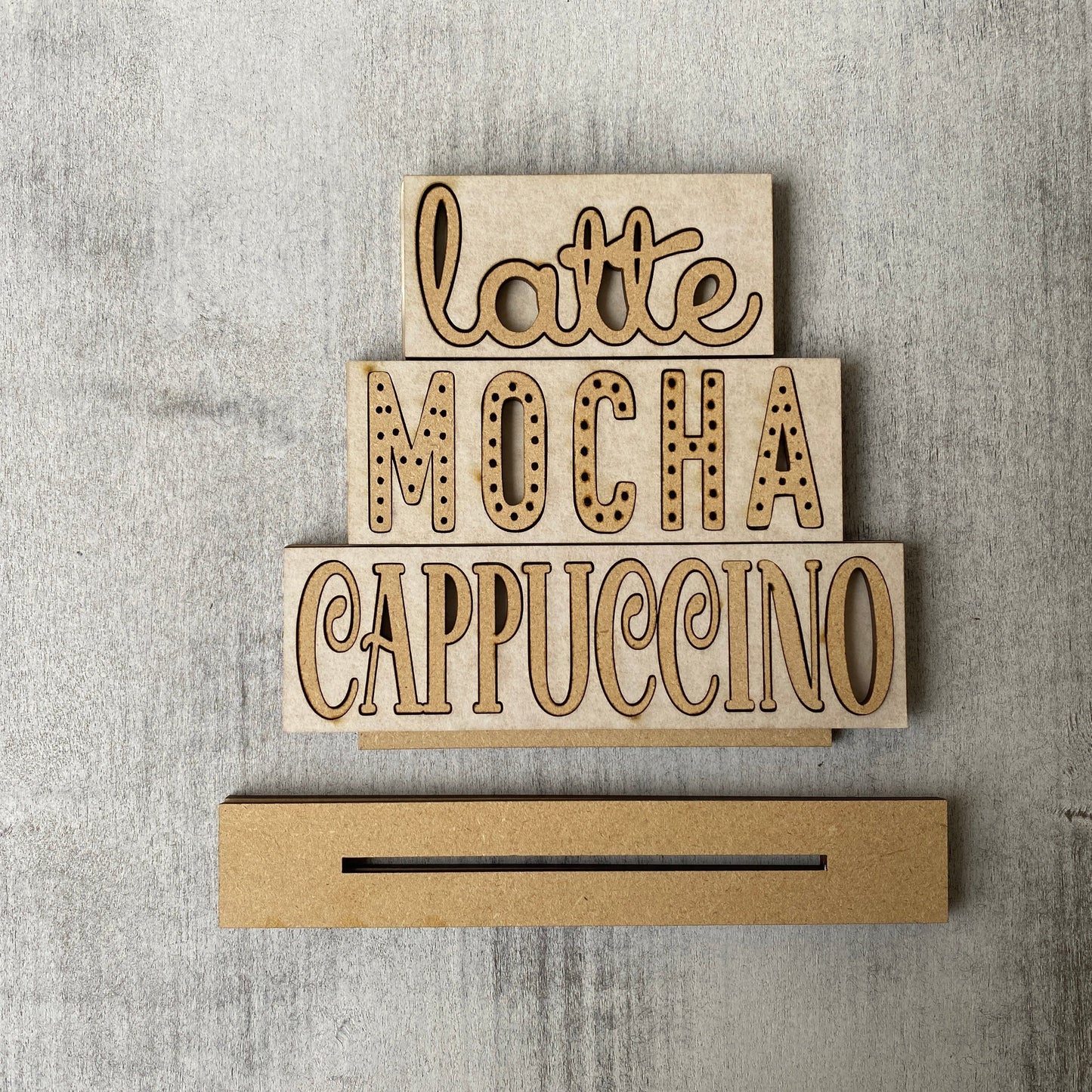 DIY Coffee Bistro Decor Sign