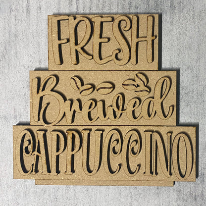 DIY Coffee Bistro Decor Sign