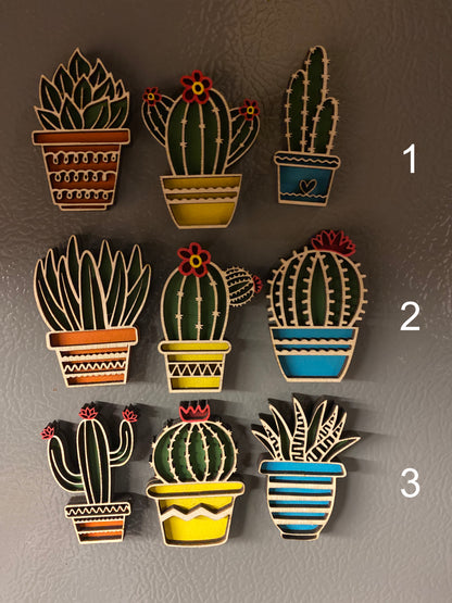 Cactus Magnets Set