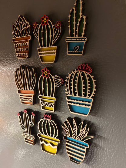 Cactus Magnets Set