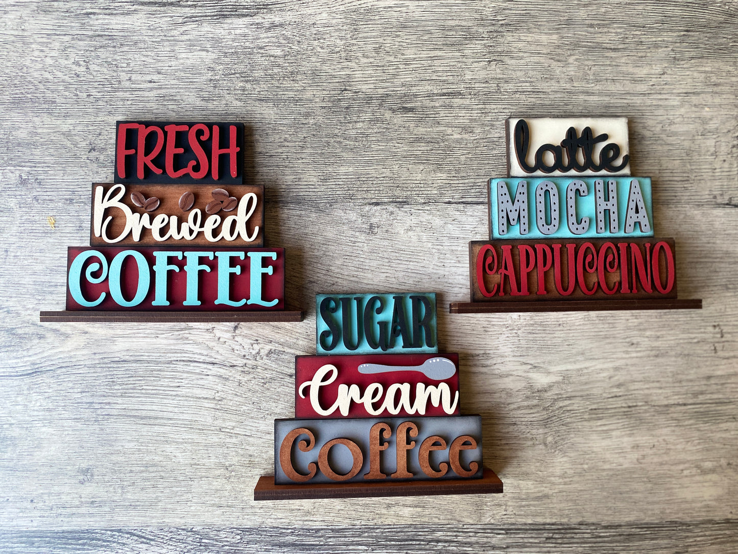 DIY Coffee Bistro Decor Sign