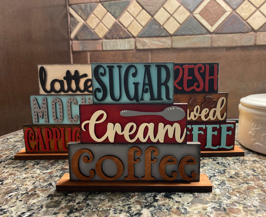 DIY Coffee Bistro Decor Sign