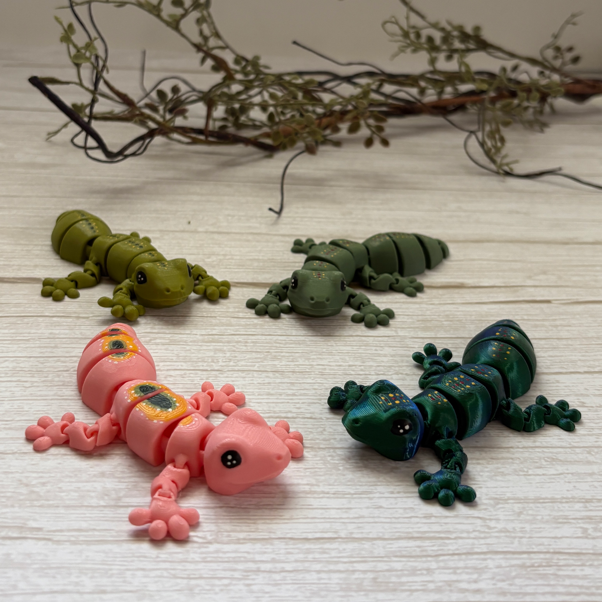 4 types of articulating geckos