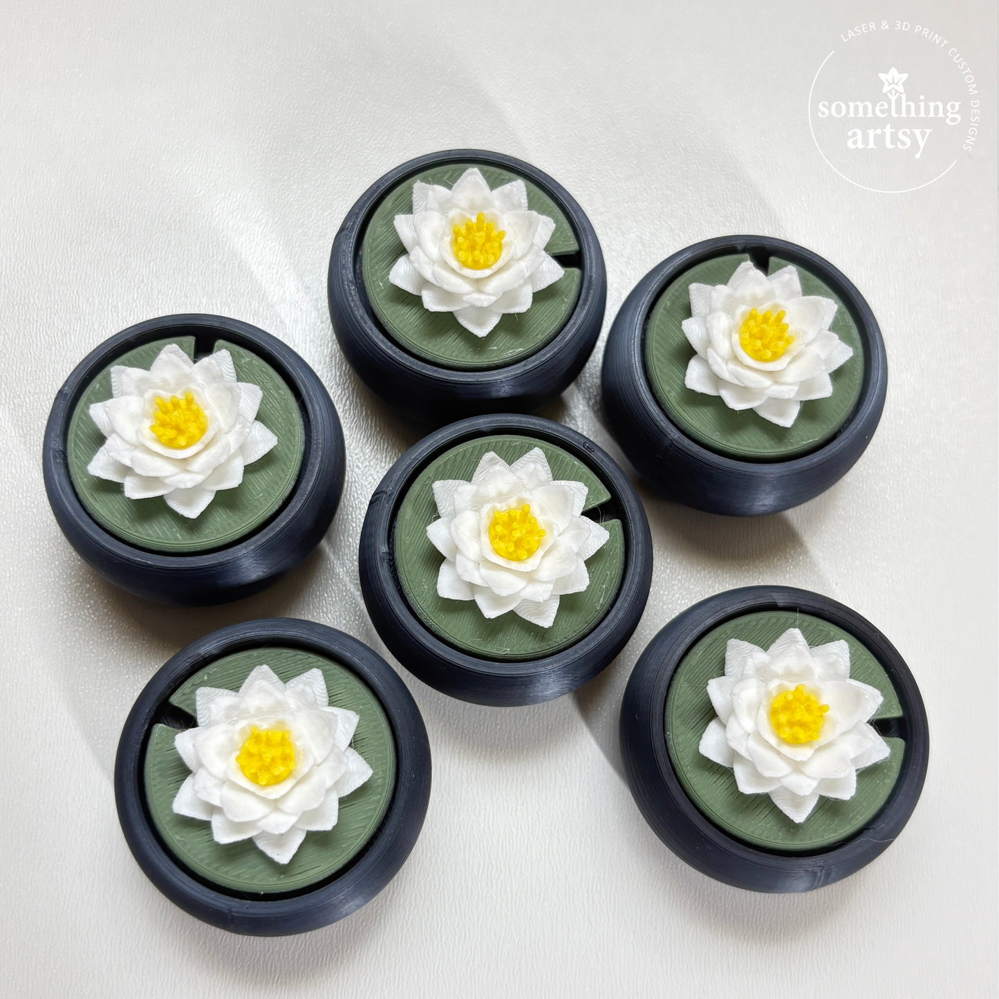 Top view of lotus clickers