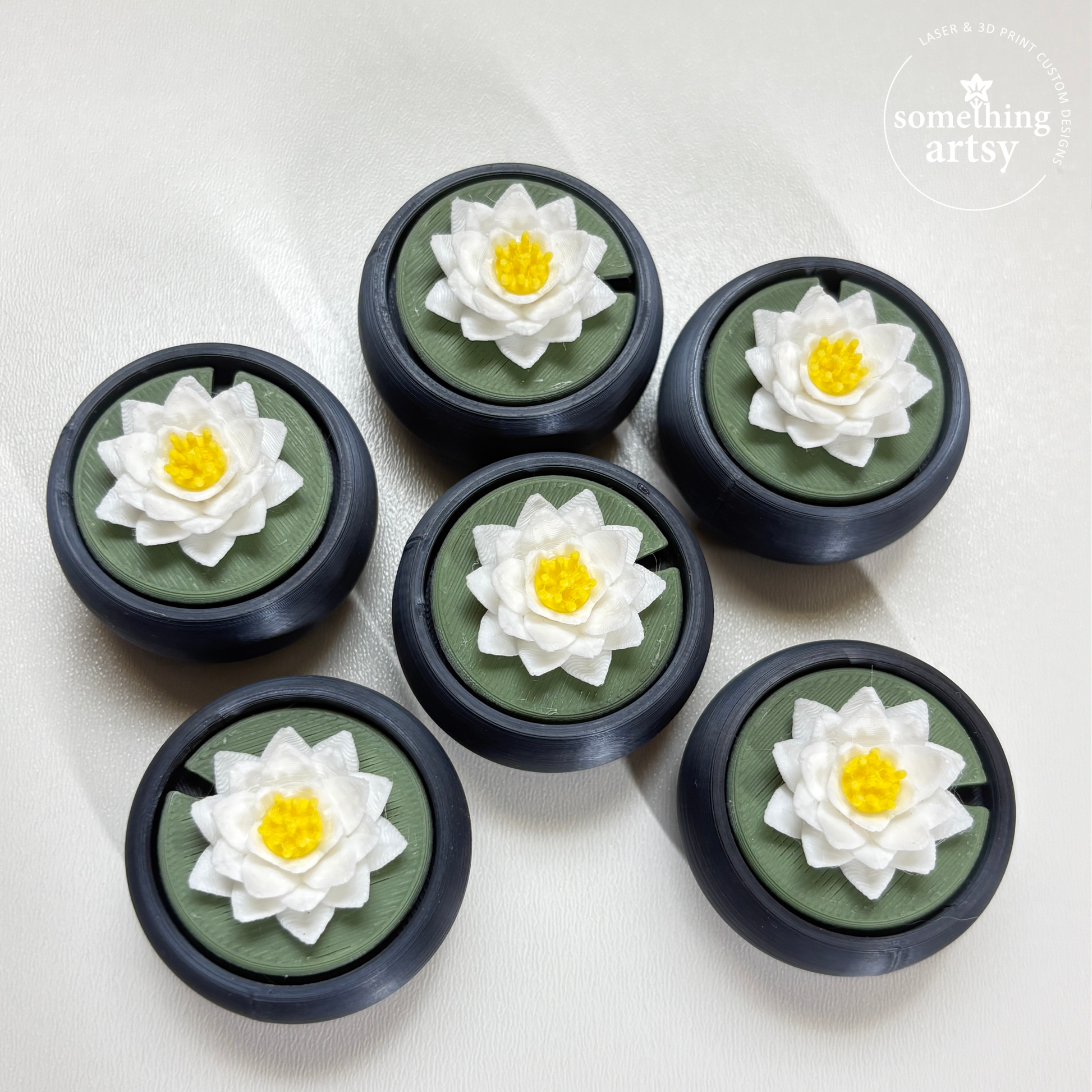 Top view of lotus clickers