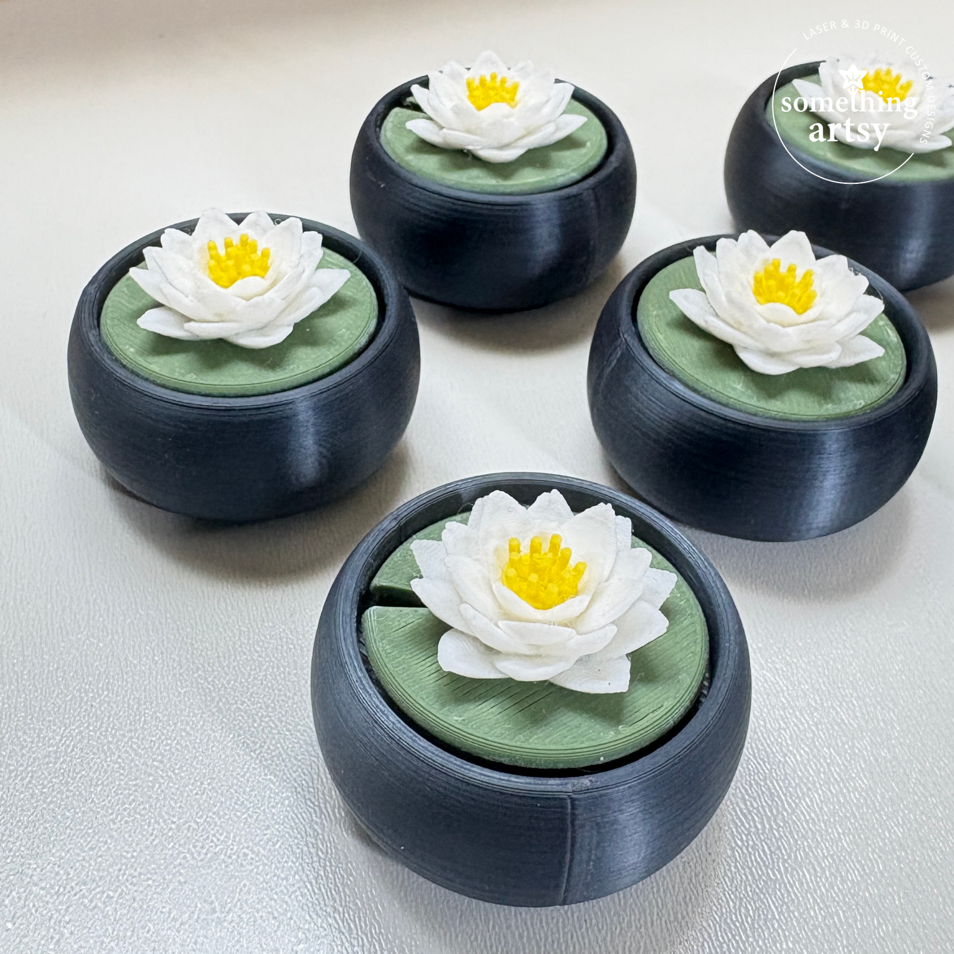 Close up of lotus clickers