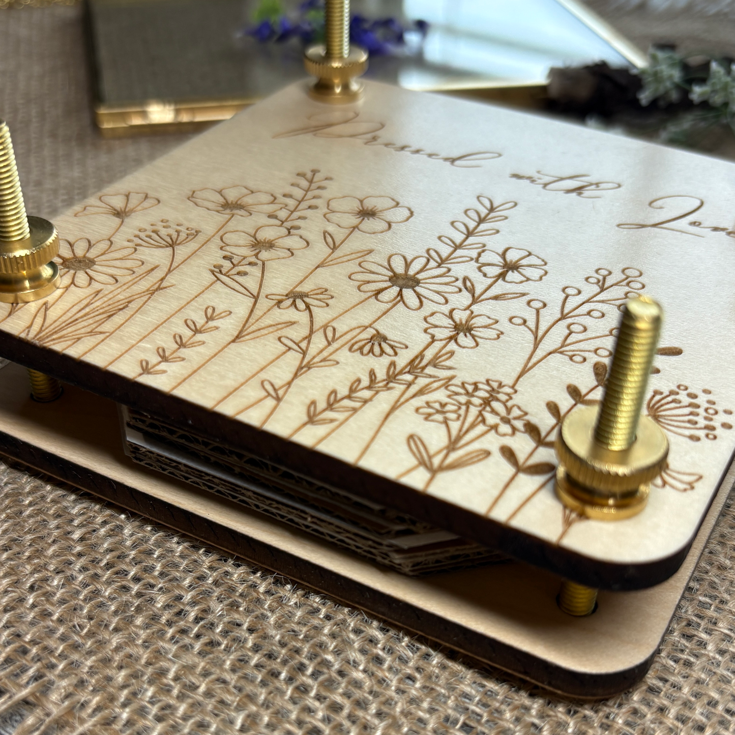 Personalized Flower Press Kit