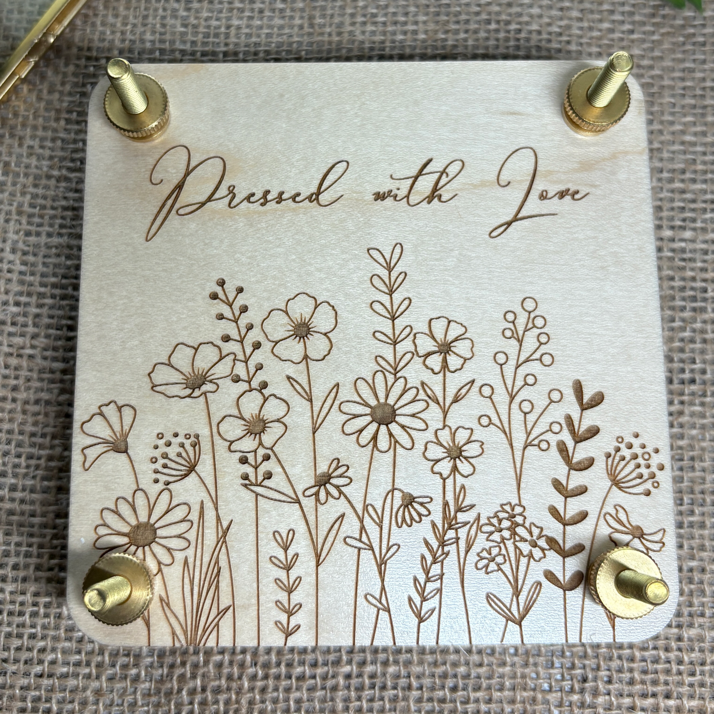 Personalized Flower Press Kit