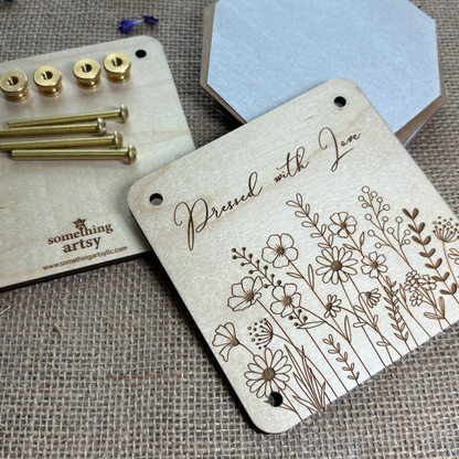 Personalized Flower Press Kit