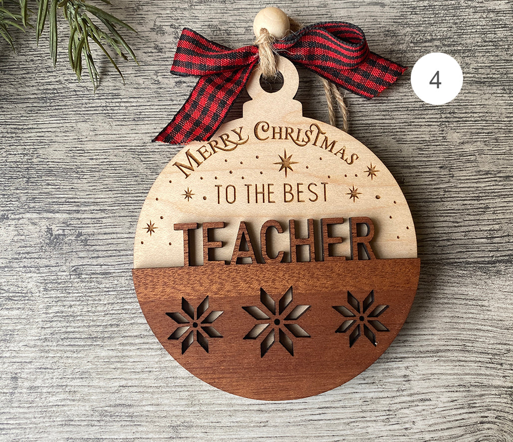 Teacher Ornaments