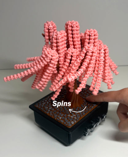 Whispering Willow – 3D Printed Spinning Tree with Sliding Drawer