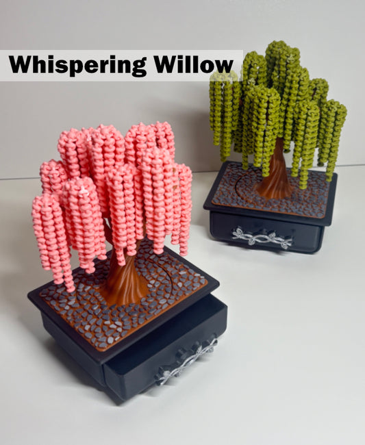 Whispering Willow – 3D Printed Spinning Tree with Sliding Drawer