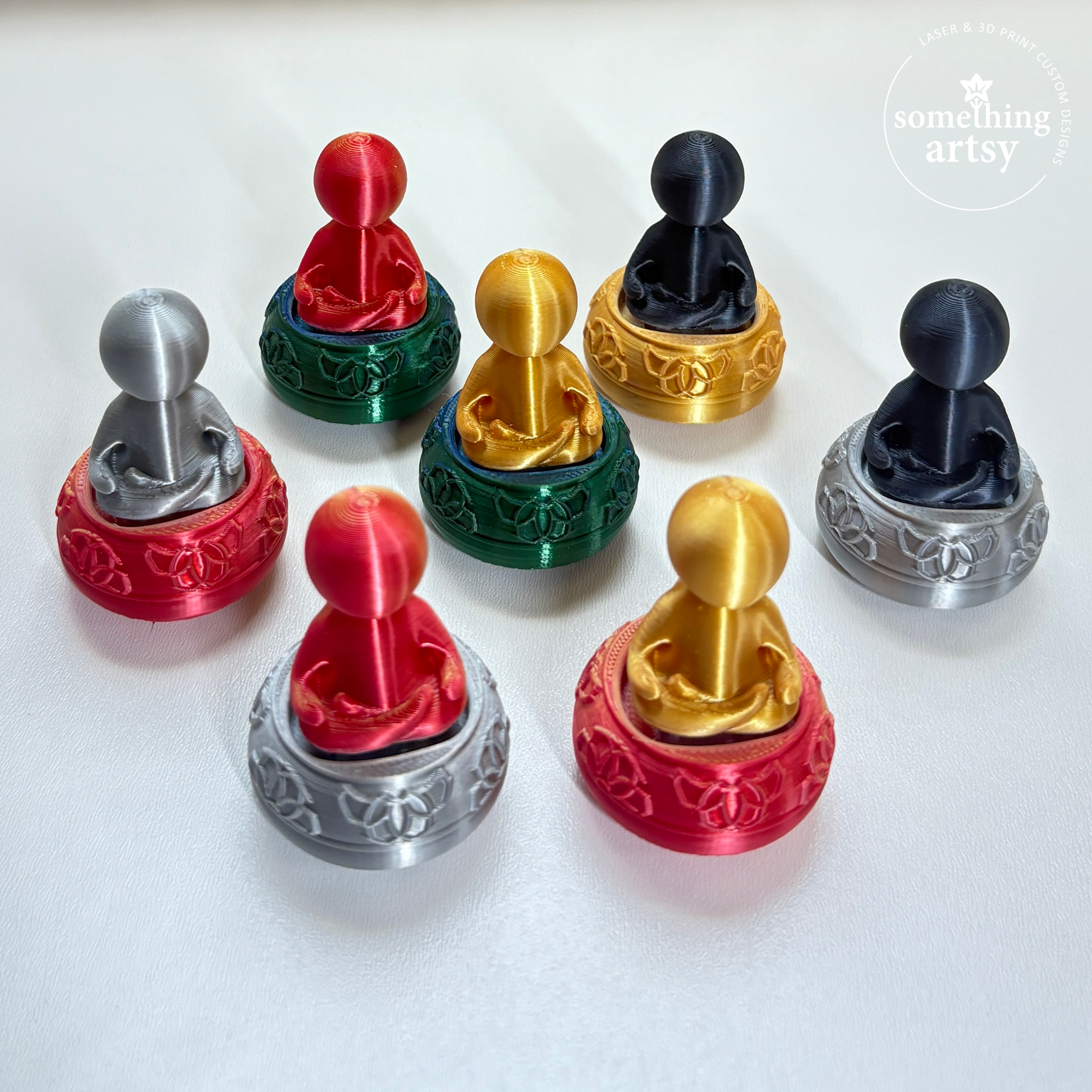 Close up of Yogi  Clickers in different color combinations